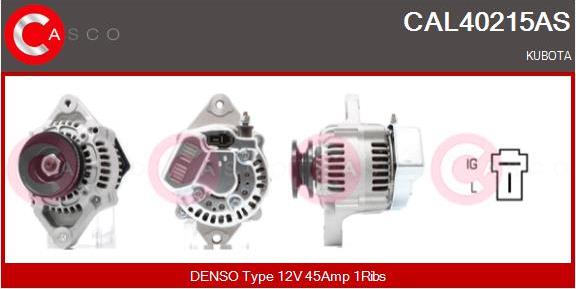 Casco CAL40215AS - Alternator autospares.lv