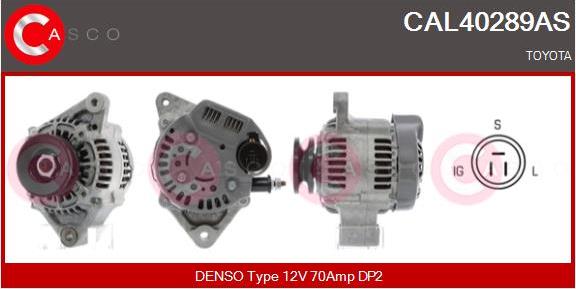 Casco CAL40289AS - Alternator autospares.lv