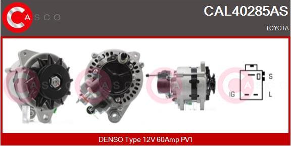 Casco CAL40285AS - Alternator autospares.lv