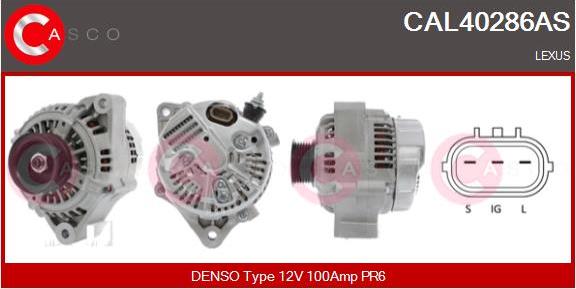 Casco CAL40286AS - Alternator autospares.lv