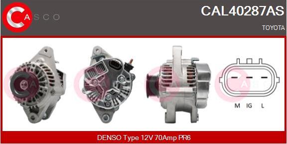 Casco CAL40287AS - Alternator autospares.lv