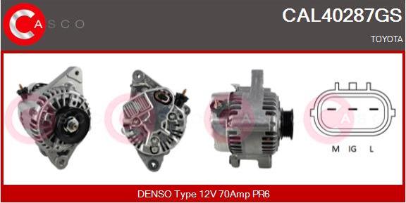 Casco CAL40287GS - Alternator autospares.lv