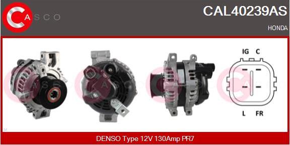 Casco CAL40239AS - Alternator autospares.lv