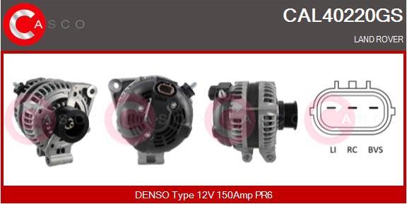 Casco CAL40220GS - Alternator autospares.lv