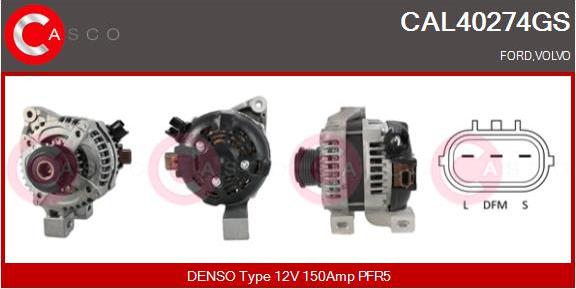 Casco CAL40274GS - Alternator autospares.lv