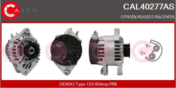 Casco CAL40277AS - Alternator autospares.lv