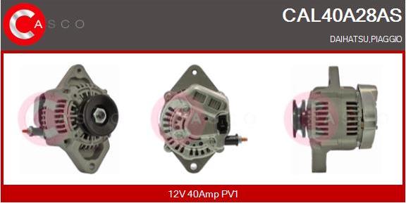 Casco CAL40A28AS - Alternator autospares.lv