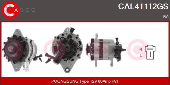 Casco CAL41112GS - Alternator autospares.lv