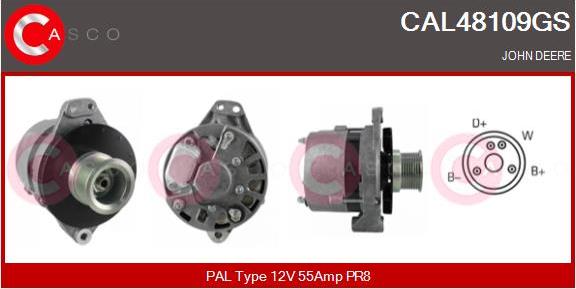 Casco CAL48109GS - Alternator autospares.lv