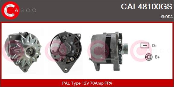 Casco CAL48100GS - Alternator autospares.lv