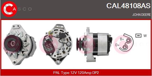 Casco CAL48108AS - Alternator autospares.lv
