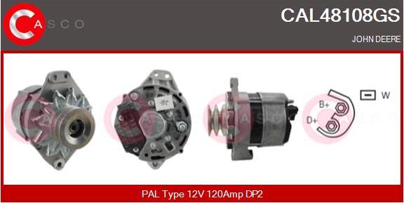 Casco CAL48108GS - Alternator autospares.lv