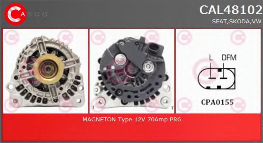 Casco CAL48102 - Alternator autospares.lv