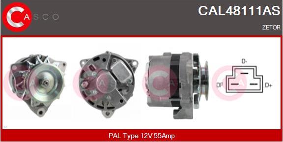 Casco CAL48111AS - Alternator autospares.lv