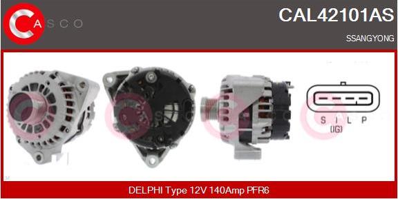 Casco CAL42101AS - Alternator autospares.lv