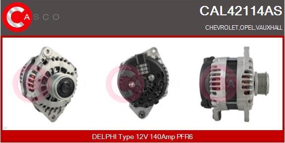 Casco CAL42114AS - Alternator autospares.lv