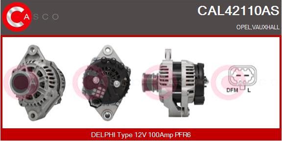 Casco CAL42110AS - Alternator autospares.lv