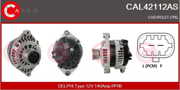 Casco CAL42112AS - Alternator autospares.lv