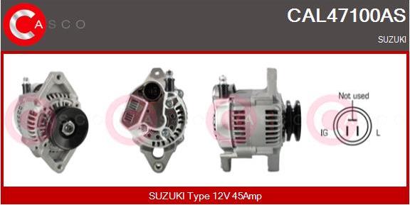 Casco CAL47100AS - Alternator autospares.lv