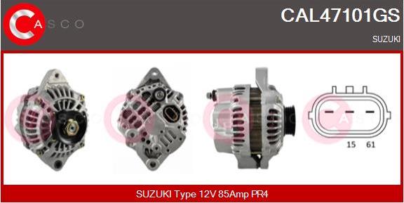 Casco CAL47101GS - Alternator autospares.lv
