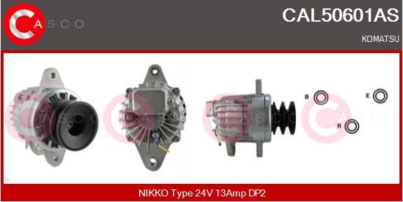 Casco CAL50601AS - Alternator autospares.lv