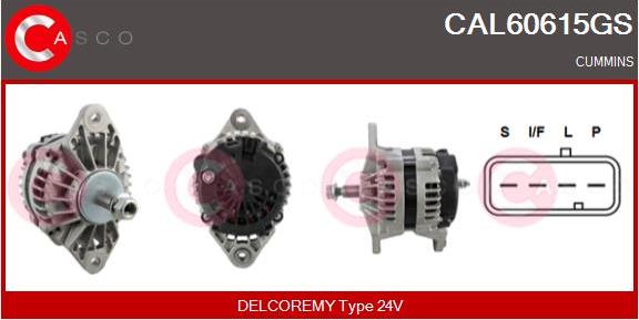 Casco CAL60615GS - Alternator autospares.lv