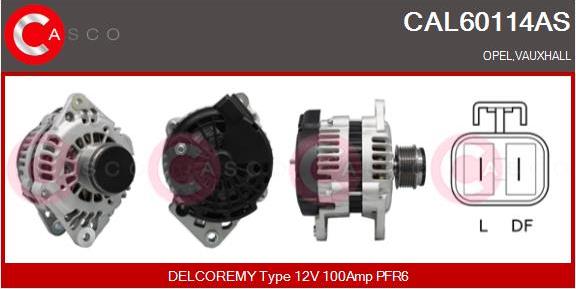 Casco CAL60114AS - Alternator autospares.lv