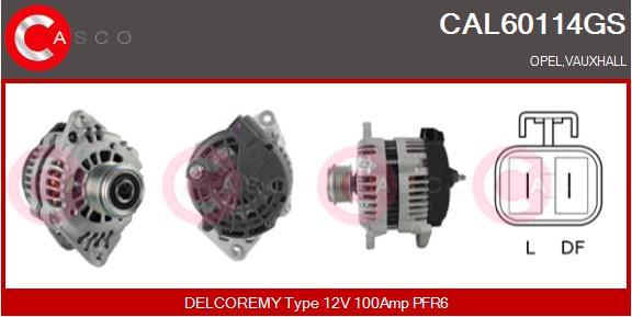 Casco CAL60114GS - Alternator autospares.lv