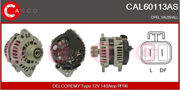 Casco CAL60113AS - Alternator autospares.lv