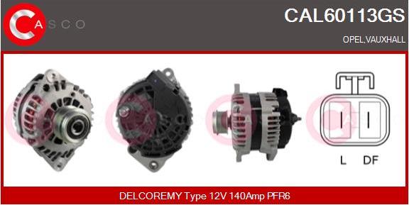 Casco CAL60113GS - Alternator autospares.lv