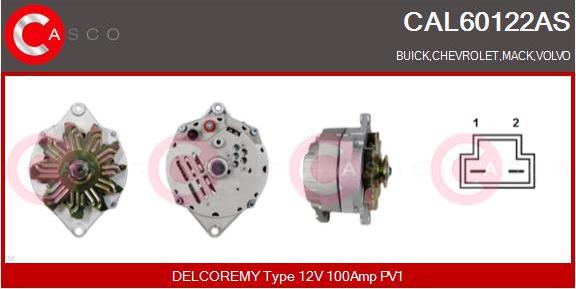Casco CAL60122AS - Alternator autospares.lv