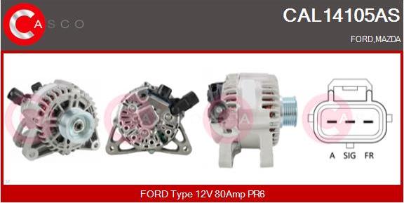 Casco CAL14105AS - Alternator autospares.lv