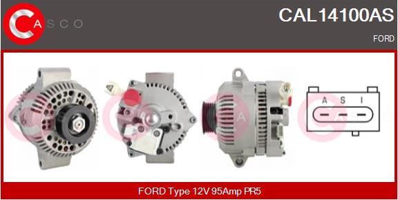 Casco CAL14100AS - Alternator autospares.lv