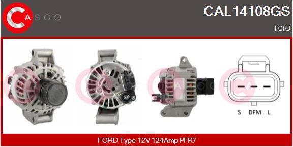 Casco CAL14108GS - Alternator autospares.lv