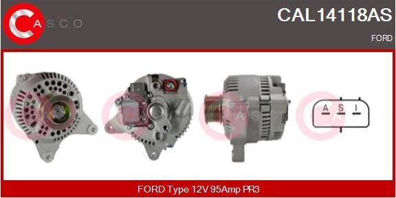 Casco CAL14118AS - Alternator autospares.lv