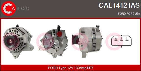 Casco CAL14121AS - Alternator autospares.lv