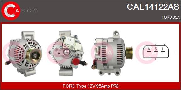 Casco CAL14122AS - Alternator autospares.lv