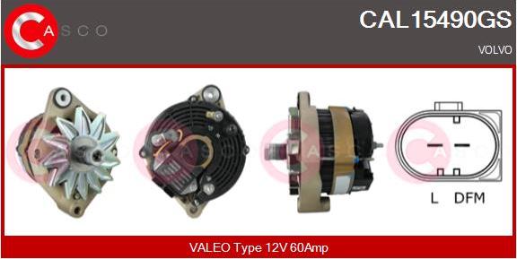 Casco CAL15490GS - Alternator autospares.lv