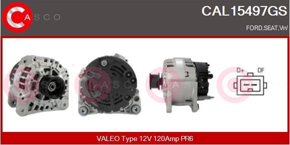 Casco CAL15497GS - Alternator autospares.lv