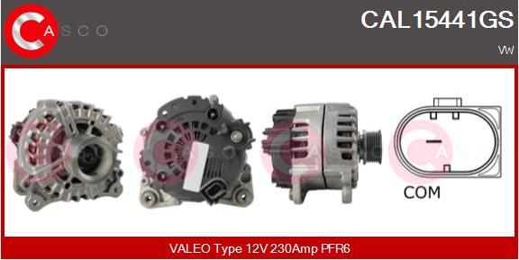 Casco CAL15441GS - Alternator autospares.lv