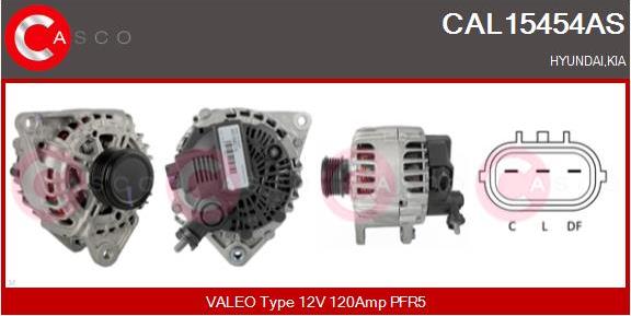 Casco CAL15454AS - Alternator autospares.lv