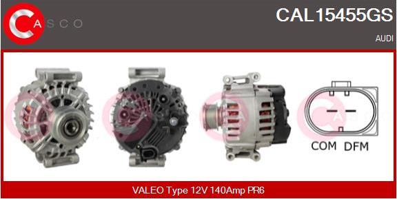 Casco CAL15455GS - Alternator autospares.lv
