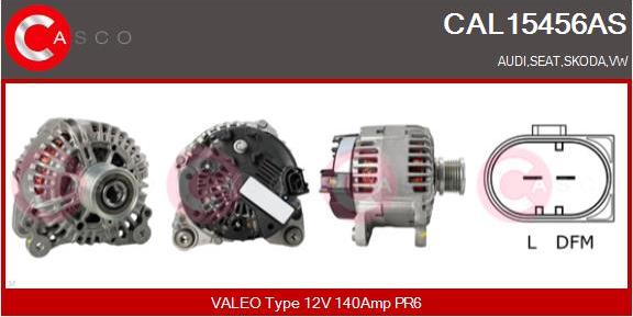 Casco CAL15456AS - Alternator autospares.lv