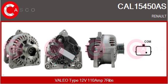 Casco CAL15450AS - Alternator autospares.lv