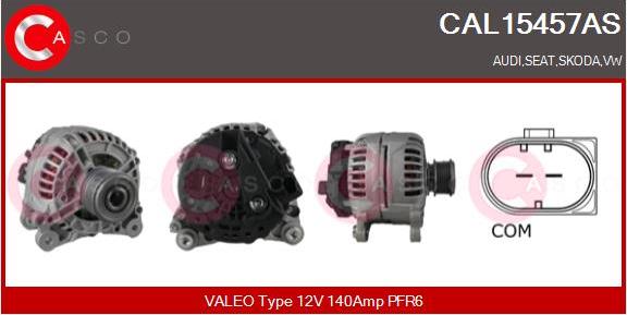 Casco CAL15457AS - Alternator autospares.lv