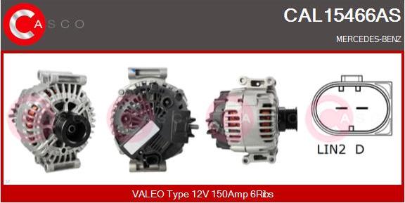 Casco CAL15466AS - Alternator autospares.lv