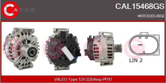 Casco CAL15468GS - Alternator autospares.lv