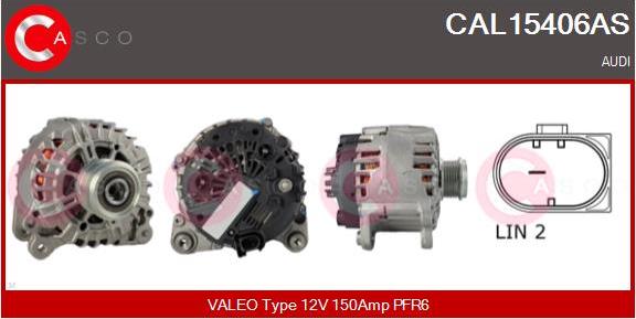 Casco CAL15406AS - Alternator autospares.lv