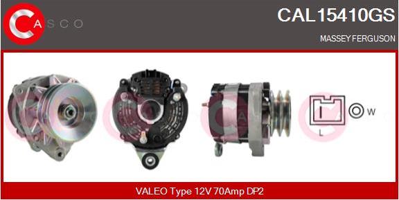 Casco CAL15410GS - Alternator autospares.lv
