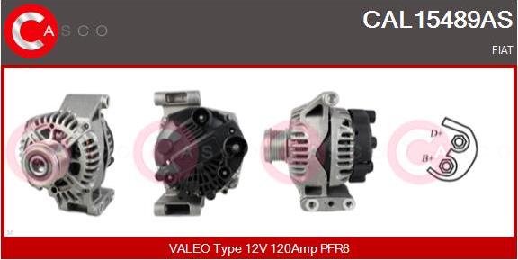 Casco CAL15489AS - Alternator autospares.lv